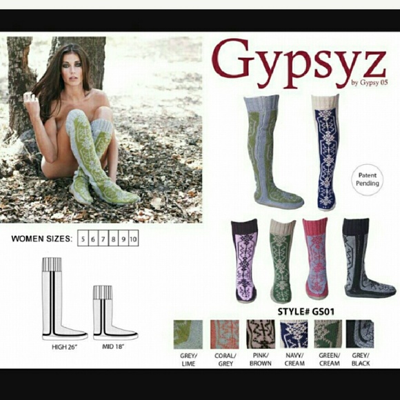 GYPSYZ by GYPSYZ knee high knit booties. - Picture 4 of 4